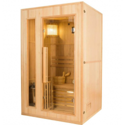 Sauna a vapor Zen 2 lugares Pacote completo 3.5kW França Sauna