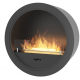 Chimenea de bioetanol Incyrcle Infire con vidrio 2 kW Negro