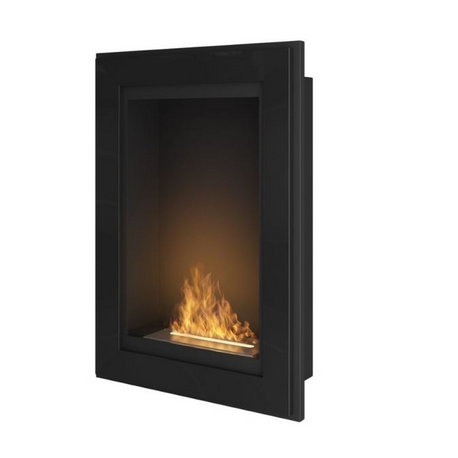 Cheminée au bioéthanol SIMPLEfire Frame 550 noir avec 1 vitre