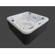 Veryspas Veryspas 5 plazas Plug & Play Spa Roma 31 jets L200xD200xH93