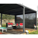 Rideau Store Latéral Pergola Bioclimatique Habrita 3.6m