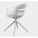 Conjunto de 2 Cadeiras Giratórias Incasso Gloss Branco Vondom