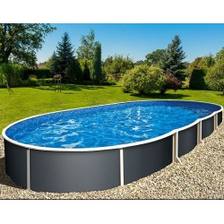 Azuro Oval Pool 5.5x3.7x1.2 Freestanding or Inground Sand Filter