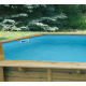 Pool Wood Ubbink Océa 430 H120cm Blue Liner