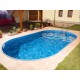 Piscina Oval Azuro Ibiza 320x525H150 com Filtro de Areia