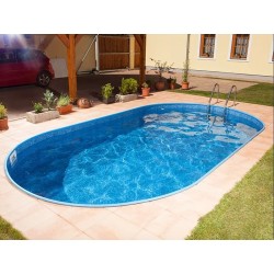 Azuro Ibiza Oval Pool 320x525H150 with Sand Filter