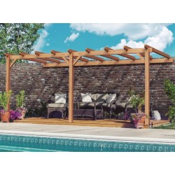 Palma 5x4m 20m2 Rohholz Anlehnung an Pergola