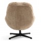 Silla giratoria de tela Molo azul VeryForma