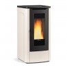 Dahiana Plus VFS 10 kW pelletkachel met kanalen La Nordica Extraflame Ivory