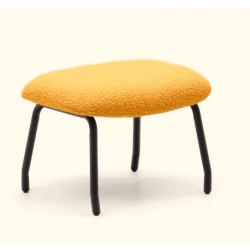 Lina footstool in mustard terry fabric and VeryForma Lina footstool in mustard terry fabric and VeryForma