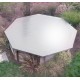 Cubierta de invierno para piscinas octogonales de madera 510 gris P-PB 580