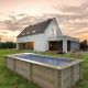 Schwimmbad Urban Wood Connected Cover Heizung Filtration Trunk 600 BWT