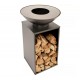 Braciere Onyx 60 con griglia rialzata e coperchio RedFire