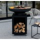 Brasero Brasichic Classic Plus pyramidal black Flamino