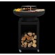 Brasero Brasichic Classic Plus pyramidal black Flamino