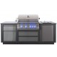 OASIS® 105 Napoleon Cocina al aire libre con parrilla lateral de la serie Sizzle Zone® 700