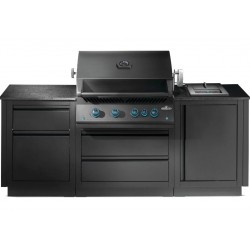 OASIS® 105 Napoleone Nero Opaco Serie 700 Sizzle Zone Lato® Cucina All'aperto