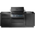OASIS® 105 Napoleone Nero Opaco Serie 700 Sizzle Zone Lato® Cucina All'aperto