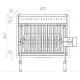 Le Marquier Mendy Stainless Steel Barbecue with Rotisserie
