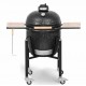 Kamado Monolith Basic Parrilla Negra con Carro