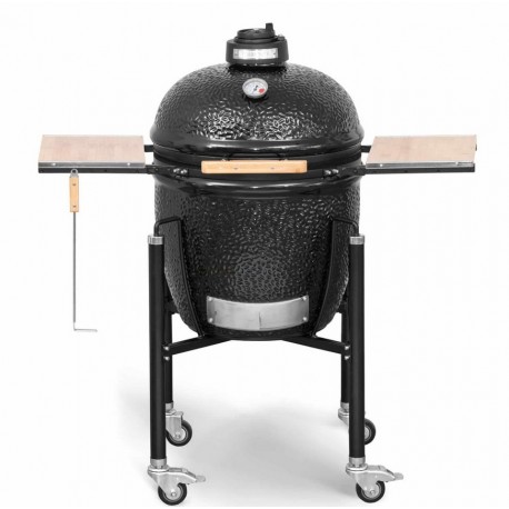 Kamado Monolith Basic Parrilla Negra con Carro