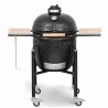 Kamado Monolith Basic Zwarte Grill met Winkelwagen