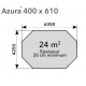 Piscine Bois Ubbink Azura 400x610 H120cm Liner beige