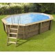Pool Holz Ubbink Azura 250x450 H126cm Blau Liner